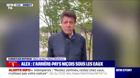 Pont effondré à Saint-Martin-Vésubie: "Nous sommes inquiets pour une personne, des recherches sont en cours", selon Christian Estrosi