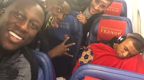 Benjamin Mendy, Paul Pogba, Antoine Griezmann et Kylian Mbappé