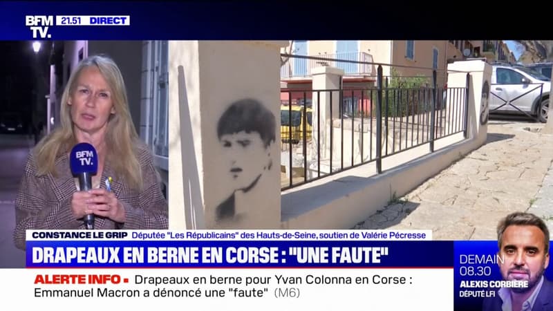 Mort d'Yvan Colonna: pour Constance Le Grip, la mise en berne des drapeaux en Corse est 