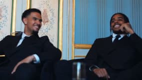 Zaïre-Emery et Barcola au moment d'apprendre leur convocation pour l'Euro 2024 