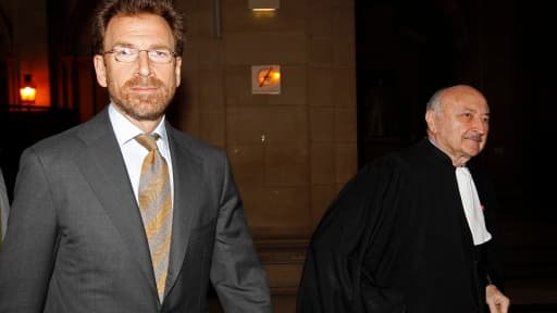 Edgar Bronfman Jr et son avocat Goerges Kiejman en 2010 lors du procès en première instance