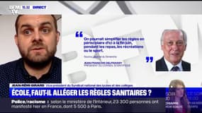 Le vice-président du Snalc n'est pas favorable à un allégement des règles sanitaires dans les écoles