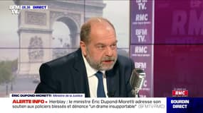 Justice des mineurs: Eric Dupond-Moretti explique pourquoi il "souhaite qu'il y ait un partenariat Justice / Armée pour certains mineurs."