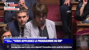 Marie-Pierre de La Gontrie (PS) sur la loi immigration: "Aujourd'hui l'extrême droite n'a plus besoin d'être élue, vous appliquez son programme"