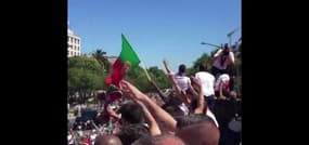 Euro 2016 : bluffé, Cristiano Ronaldo filme la folie à Lisbonne