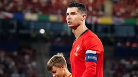 Le Portugais Cristiano Ronaldo lors du match de l'Euro contre la République tchèque, le 18 juin 2024