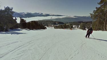 Sur les pistes de la station Pyrénées 2000 à Font-Romeu