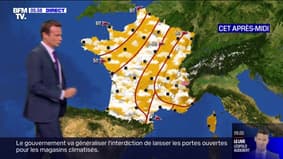 Un temps orageux à l'Est et très chaud dans le Sud-Est prévu ce lundi