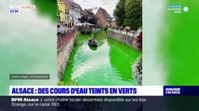 Alsace: des cours d'eau teints en verts ce week-end
