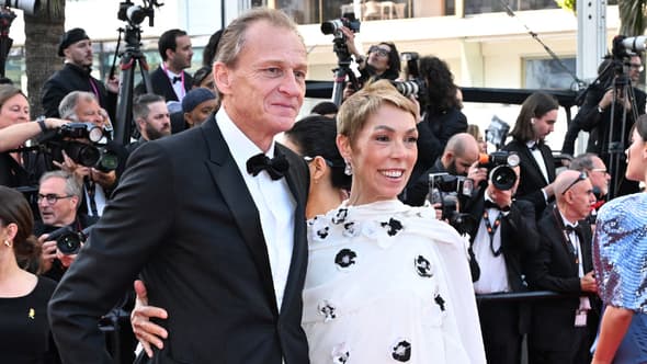 Le producteur Nicolas Altmayer et son épouse Mathilde Favier lors du 79e festival de Cannes, le 19 mai 2026.