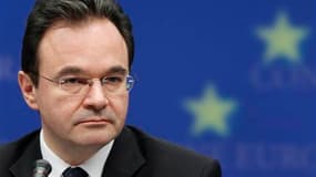 Le ministre grec des Finances, George Papaconstantinou. L'aide sans précédent mise en place pour la Grèce sera formellement activée cette semaine par les pays européens, qui espèrent ainsi calmer les inquiétudes de marchés financiers redoutant toujours un