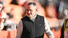 Franck Haise lors de Lorient-Nice, le 30 novembre 2025.