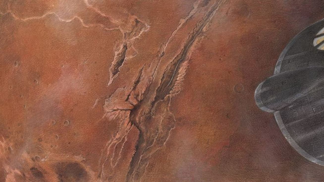 Mars par le dessinateur François Schuiten Mars par le dessinateur François Schuiten