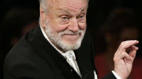 Le chef d'orchestre allemand Kurt Masur le 10 janvier 2003 à Toulouse