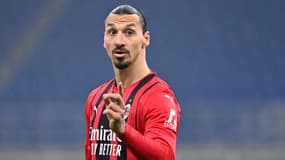 Zlatan Ibrahimovic lors du match de Serie A entre l'AC Milan et la Juventus, le 23 janvier 2022.