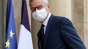 Le ministre de l'Economie Bruno Le Maire à l'Elysée, le 19 octobre 2020