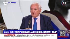 Législatives: "S'il n'y a pas un sursaut de responsabilités, nous allons vers un désordre important, au moins pour une année", affirme Jean-Pierre Raffarin, ancien Premier ministre