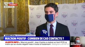 Gabriel Attal: "Tard hier soir, le Président a commencé à ressentir des symptômes" du Covid-19