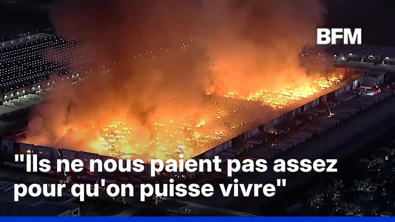 Aux États-Unis, un employé se filme en train d'incendier son entrepôt et dénonce des salaires trop bas