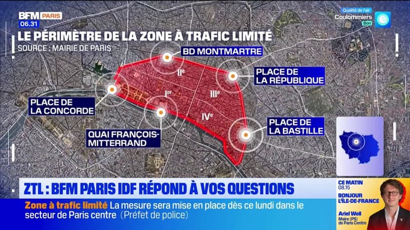 Paris: périmètre, véhicules concernés... La ZTL entre en vigueur ce lundi