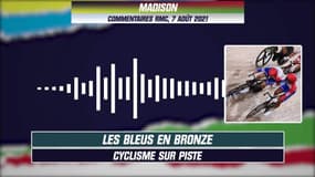 JO 2021 (cyclisme sur piste) : Les Bleus en bronze sur la course de la Madison (commentaires RMC)
