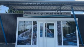 Le centre nautique André Perrée, piscine municipale de Bernay dans l'Eure.