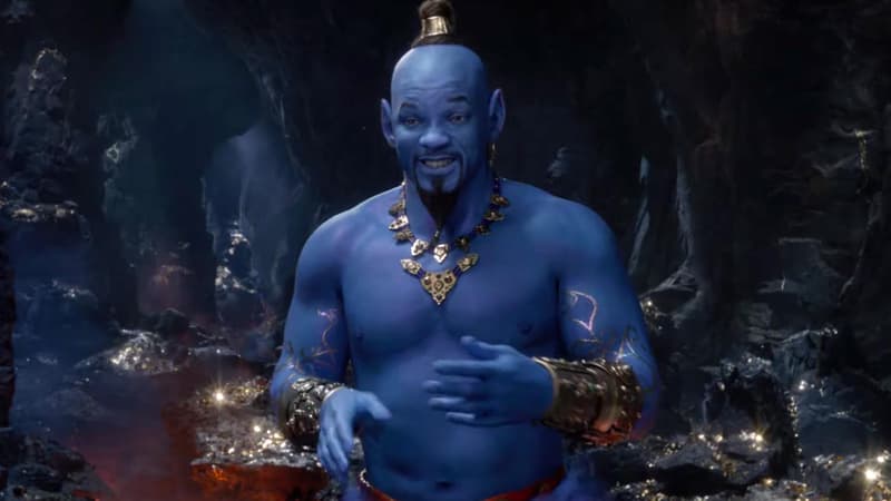 Will Smith dans la peau du génie dans Aladdin