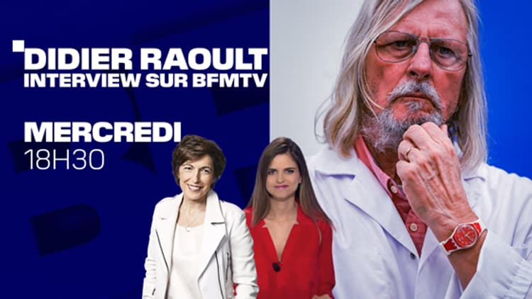 Didier Raoult répond aux questions de Ruth Elkrief et Margaux de ...