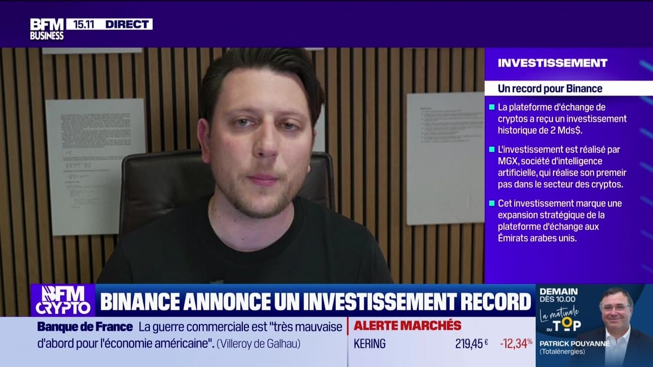 BFM Crypto, les Pros : Binance annonce un investissement record - 14/03