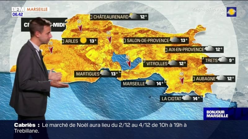 Météo Bouches-du-Rhône: de timides éclaircies et de nombreux nuages ce mardi, 14°C à Marseille