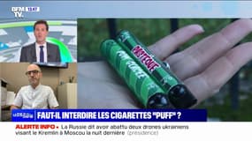 "C'est la porte ouverte à l'addiction et à l'entrée dans le tabagisme", Frédéric Le Guillou, président de “Santé Respiratoire France”, alerte sur les cigarettes "Puff"