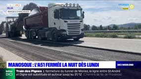 Manosque: l'A51 fermée la nuit dès ce lundi