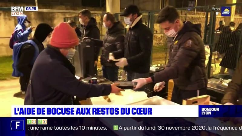 Villeurbanne: Paul Bocuse régale les bénéficiaires des Restos du Cœur