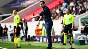 Julien Stéphan lors du match nul contre Toulouse (2-2). 