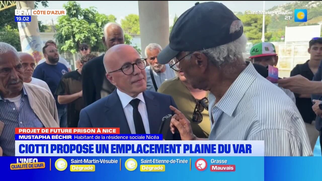 Projet de future prison à Nice : Eric Ciotti propose un emplacement dans la plaine du Var