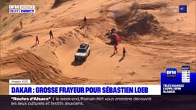 Dakar: frayeur pour Sébastien Loeb après un accident