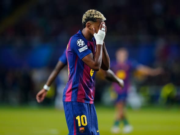 Lamine Yamal lors du match Barça-PSG (1-2, Ligue des champions), le 1er octobre 2025