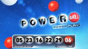 Capture d'écran tu tirage du 28 novembre 2012 de la loterie du Powerball