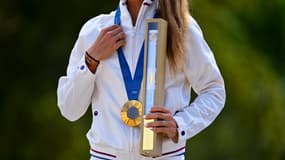 La médaille d'or de Pauline Ferrand-Prévot le 28 juillet 2024