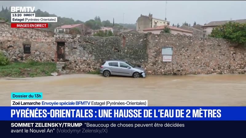 Le pic de cru estimé autour de 13H00-14H00 dans les Pyrénées-Orientales