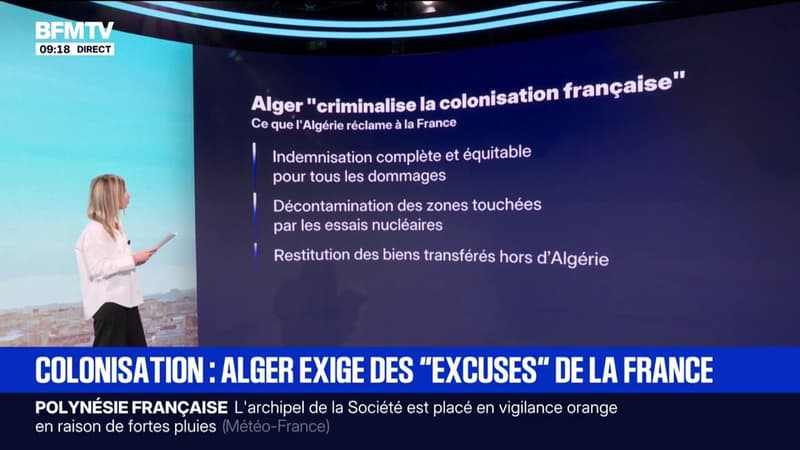 LES ÉCLAIREURS -  Ce que contient la loi votée par l'Algérie criminalisant la colonisation française