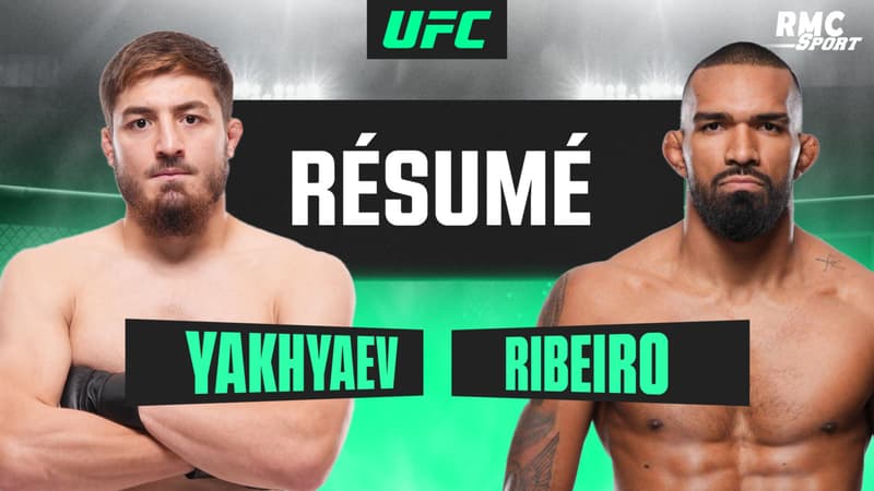 Résumé UFC : ÉTRANGLEMENT dès le premier round chez les mi-lourds entre Yakhyaev et Ribeiro