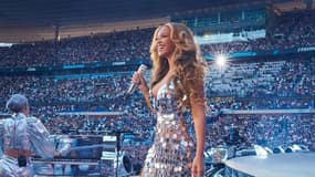 Beyoncé en robe Paco Rabanne lors de son concert à Paris en 2023