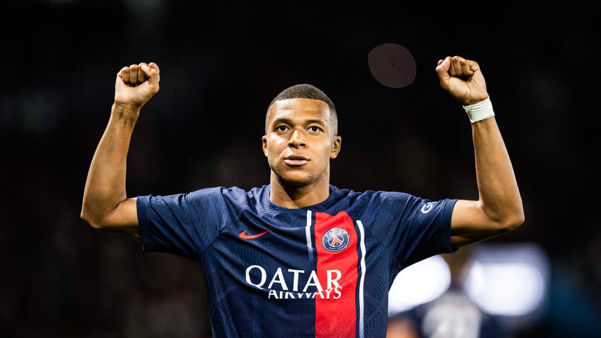 Kylian Mbappé lors de sa dernière saison au PSG