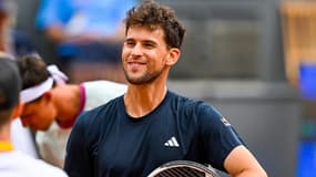 Le tennisman autrichien Dominic Thiem le 22 juillet 2024 à Kitzbühel