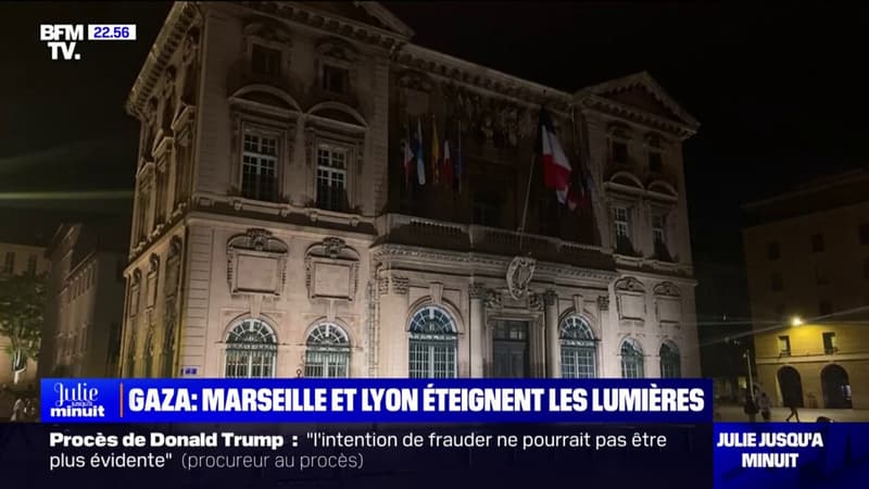 Marseille: les lumières de l'hôtel de ville éteintes en hommage aux victimes civiles de Gaza