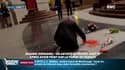 Les images de l'artiste espagnol qui vandalise la tombe de Franco à Madrid