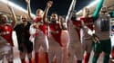 La joie des Monégasques, qualifiés pour les 8es de finale de la Ligue des champions