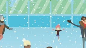 Petite particularité: cette patinoire ne consomme ni électricité, ni eau. 