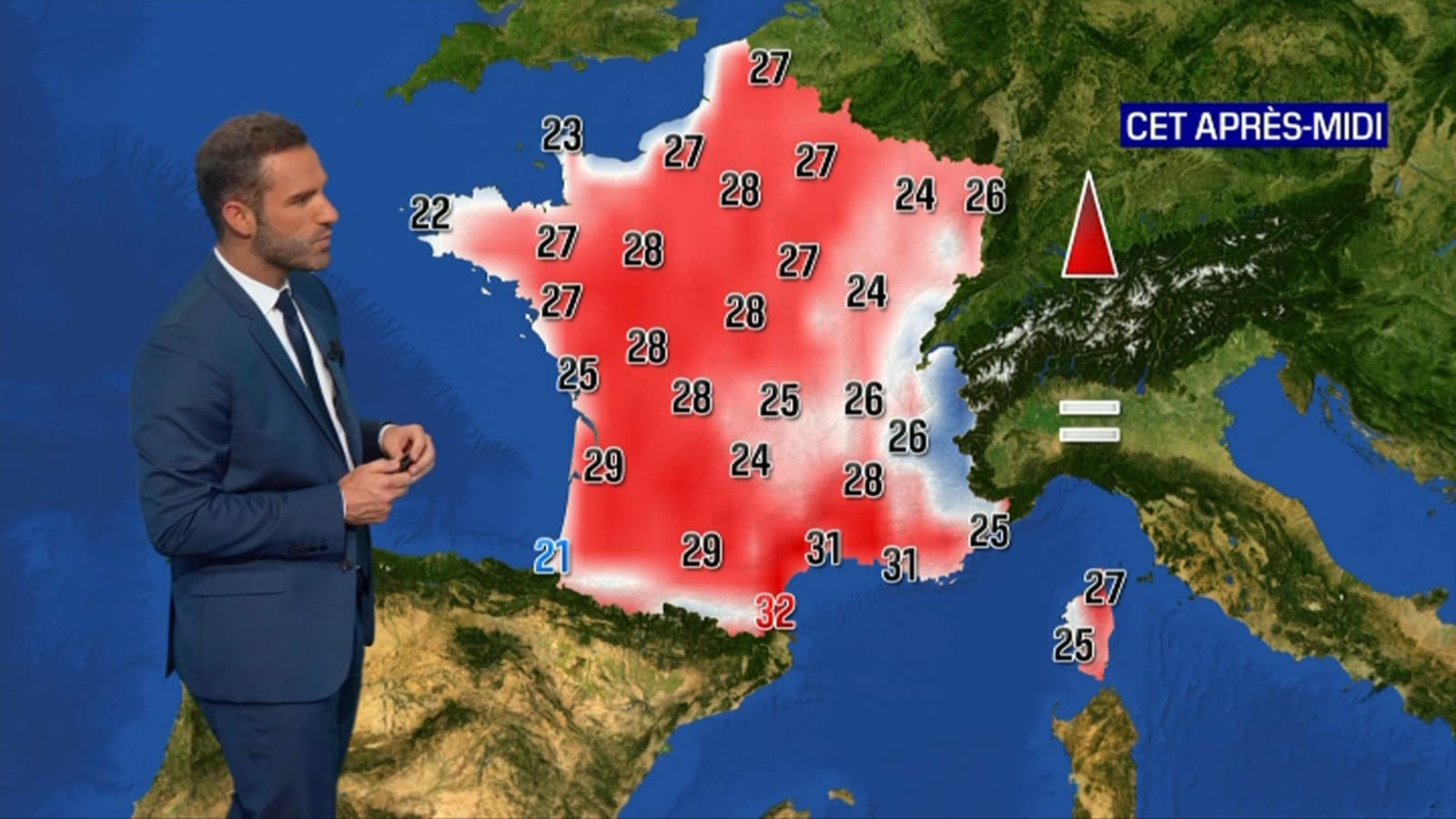 Les températures de ce mercredi 9 juin 2021